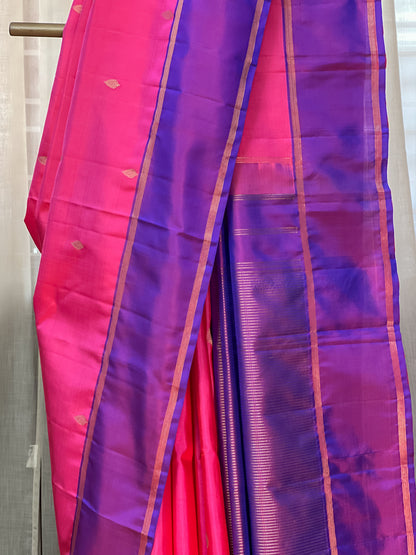 Pink Kanjivaram Silk Saree