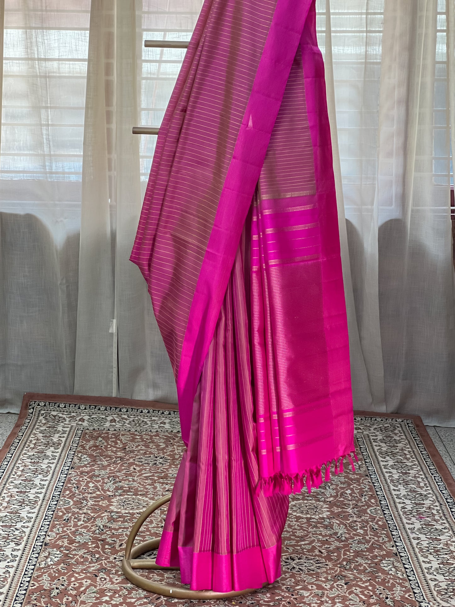 Pink Kanjivaram Silk Saree