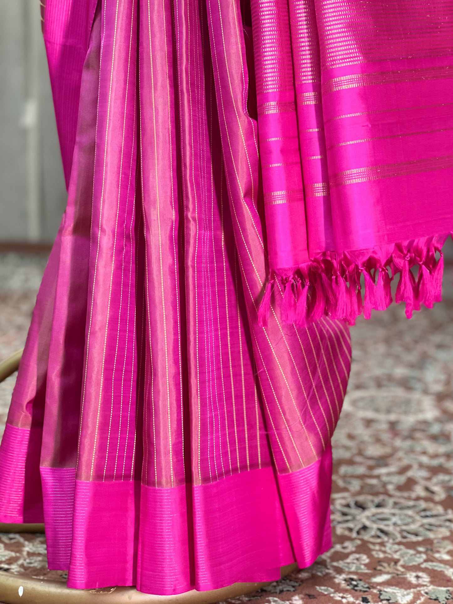 Pink Kanjivaram Silk Saree