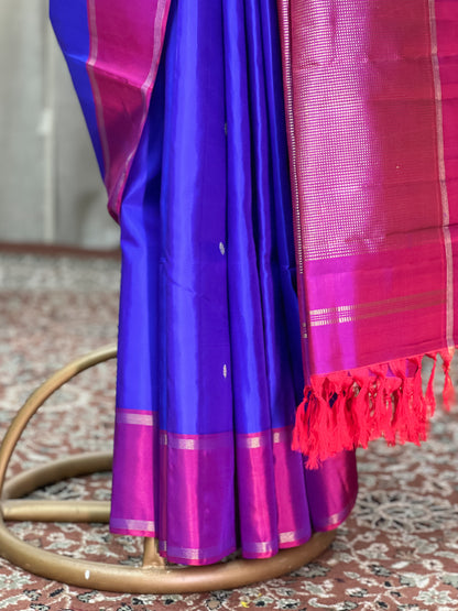 Blue Kanjivaram Silk Saree