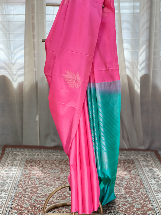 Pink Kanjivaram Silk Saree