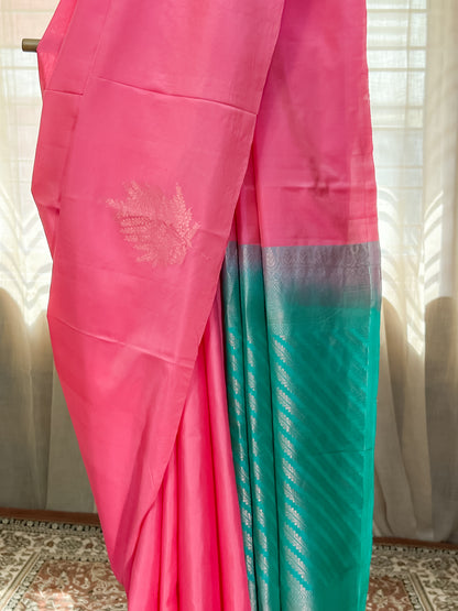 Pink Kanjivaram Silk Saree