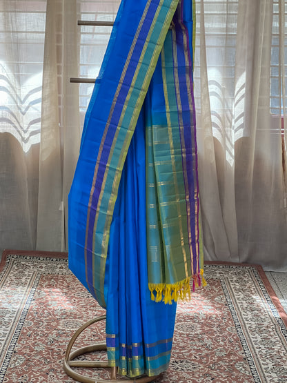 Blue Kanjivaram Silk Saree