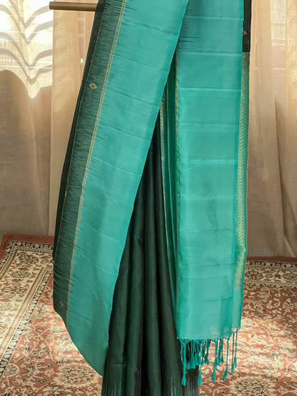 Green Kanjivaram Silk Saree