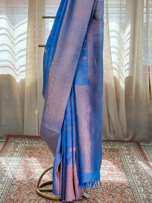 Blue Kanjivaram Silk Saree