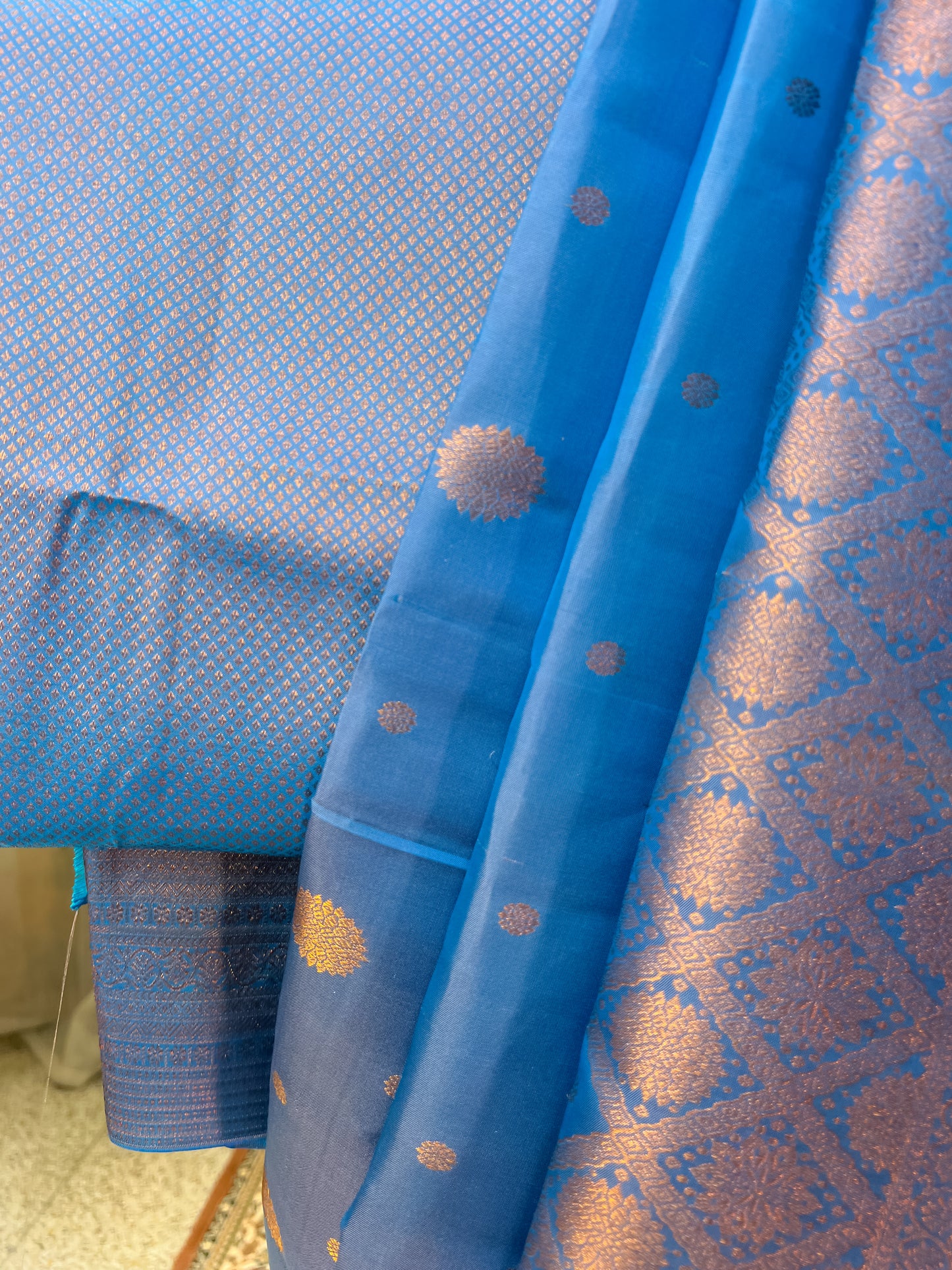 Blue Kanjivaram Silk Saree