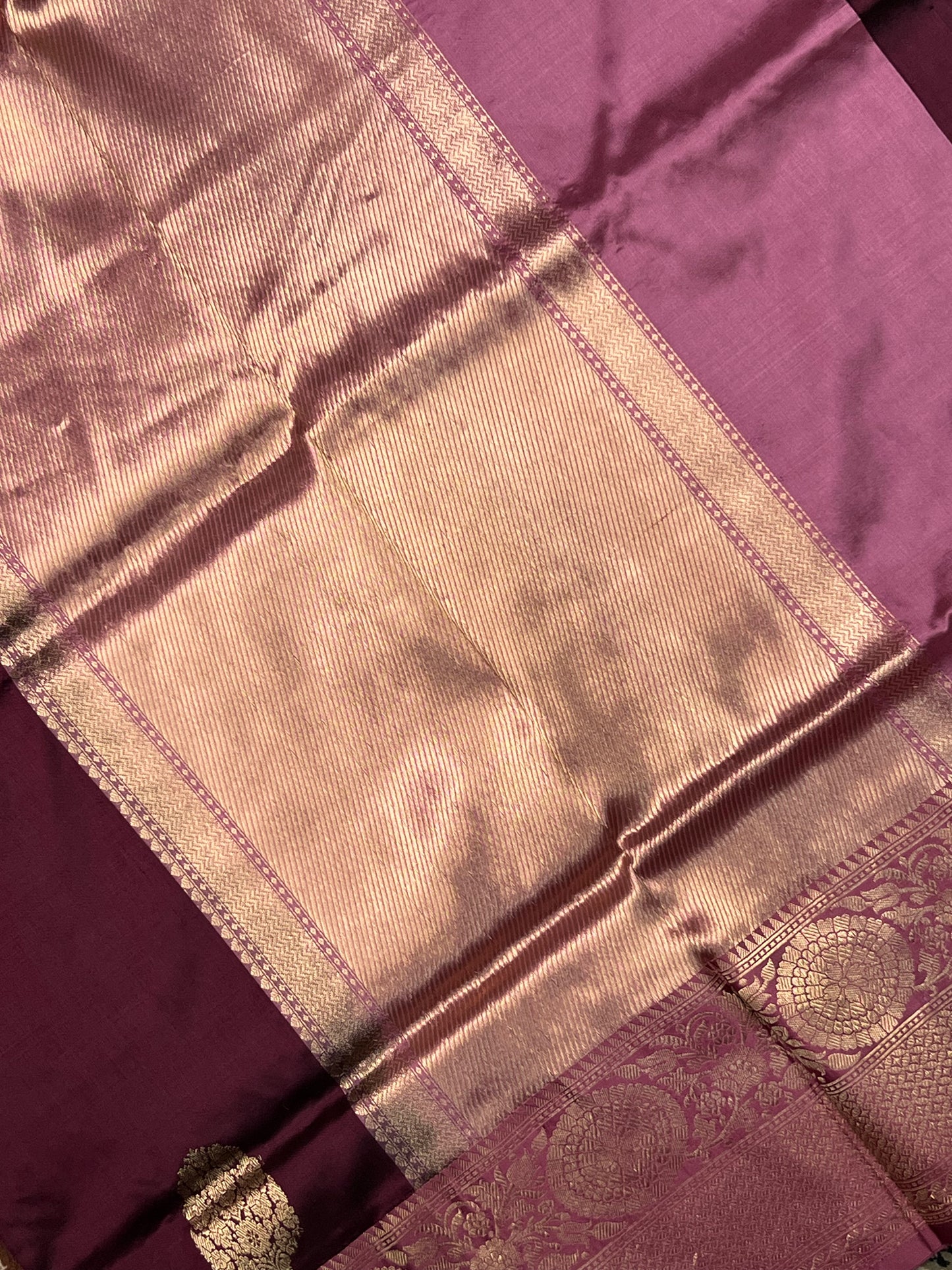 Magenta Banarasi Silk Saree