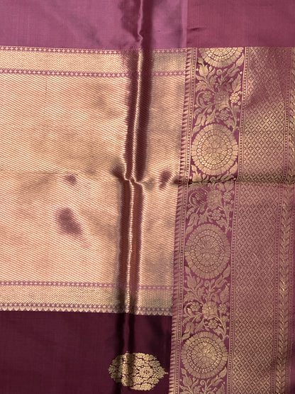 Magenta Banarasi Silk Saree