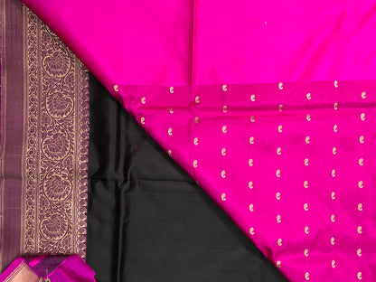 Black Banarasi Silk Saree