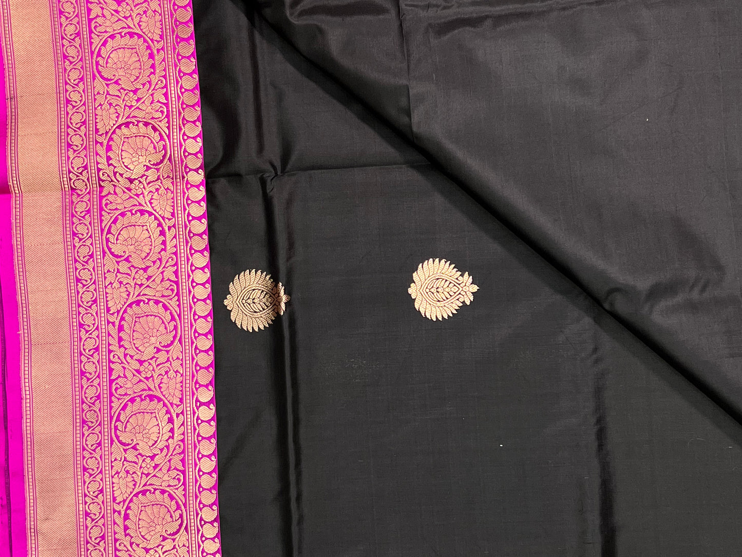 Black Banarasi Silk Saree